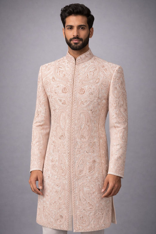 Raw Silk Sherwani