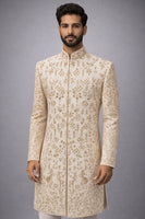 Raw Silk Sherwani